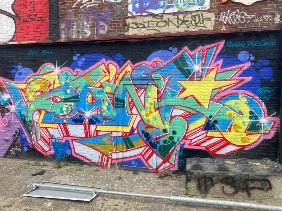 sunk, ndsm, graffiti, amsterdam